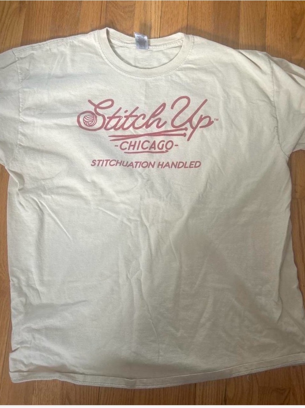 Stitch Up Chicago Neutral Beige Top with Size XL Tag